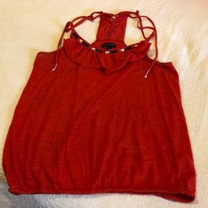 Red American eagle tank
